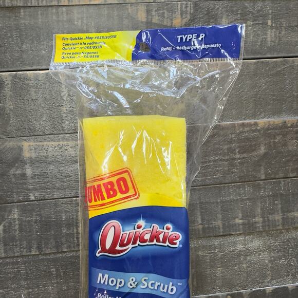 Quickie Jumbo Roller Mop Refill Type P Mop & Scrub Oversized NIP Mop 055/055B - Picture 4 of 5